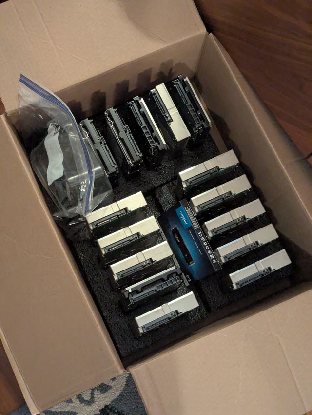 Hard drives from the basement