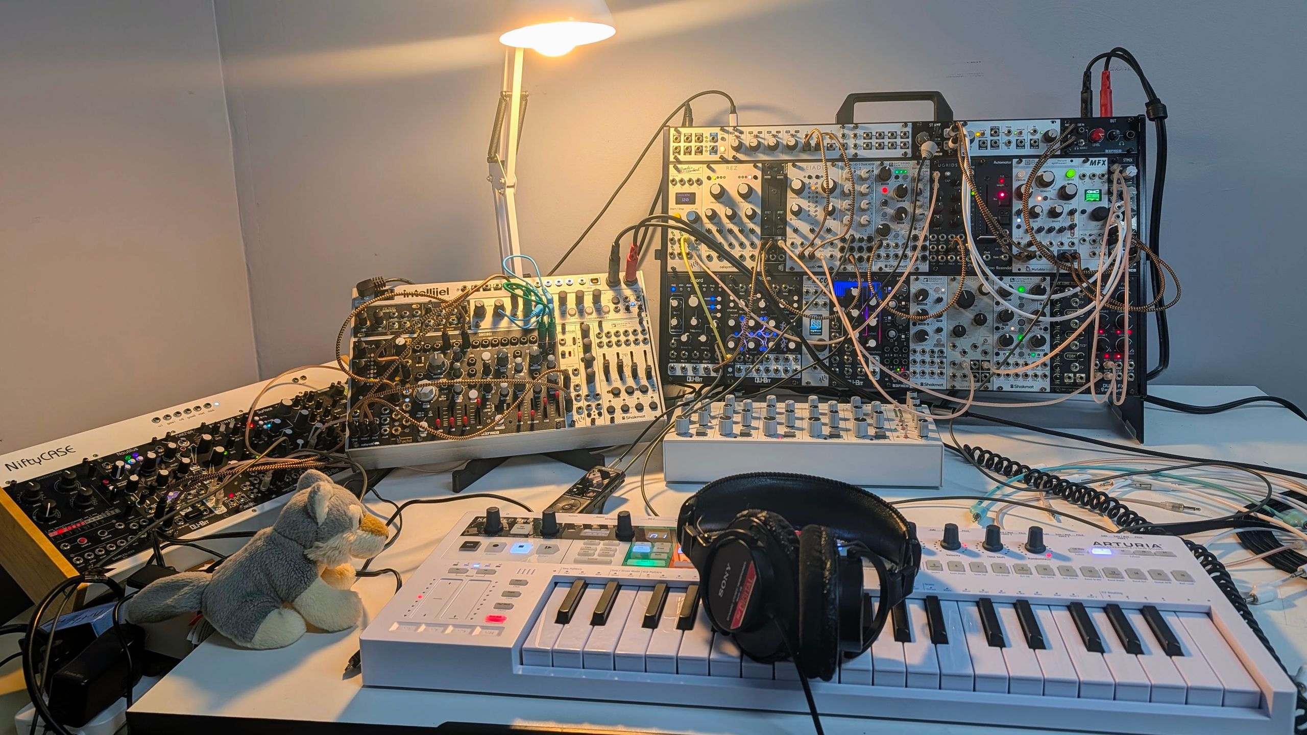 Synths and modular gear at the Art14 residency, week one