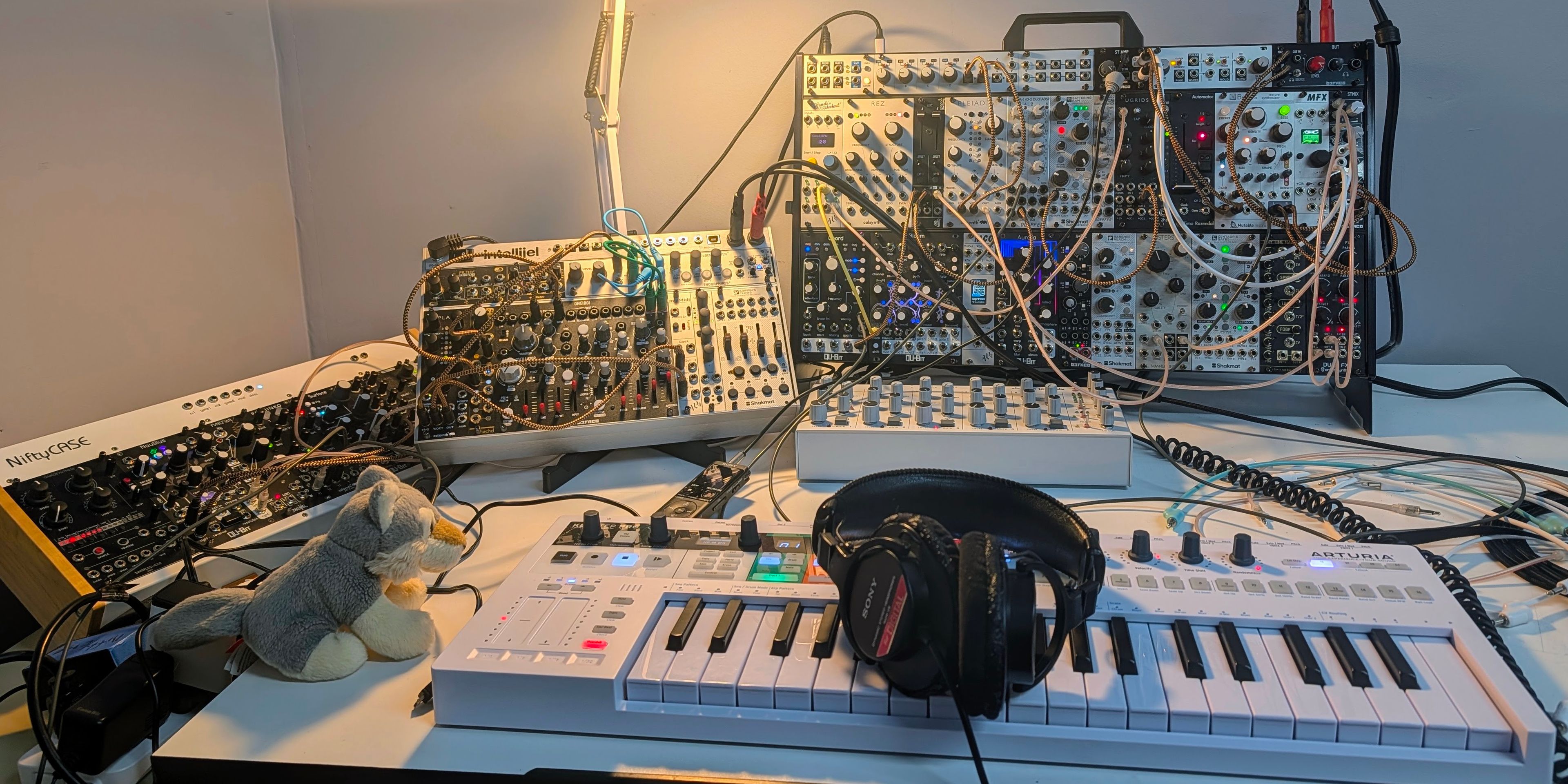 Synths and modular gear at the Art14 residency, week one