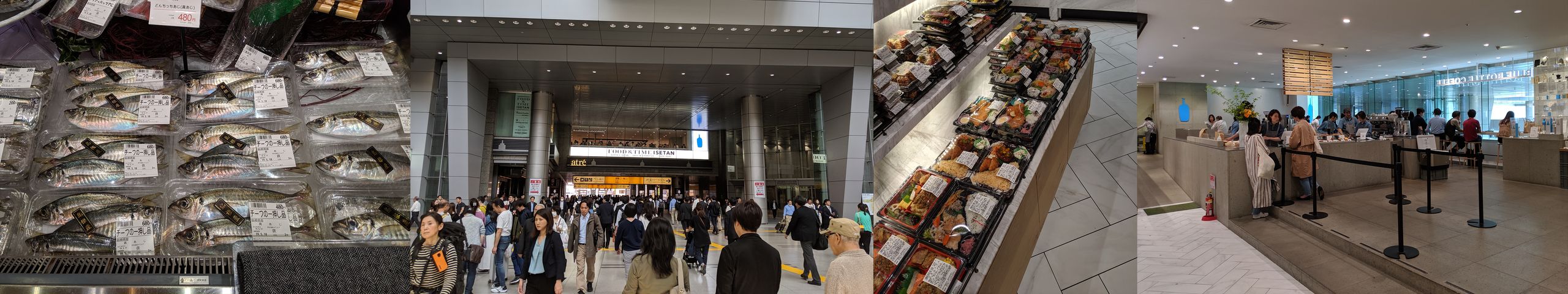 Station and market photos.