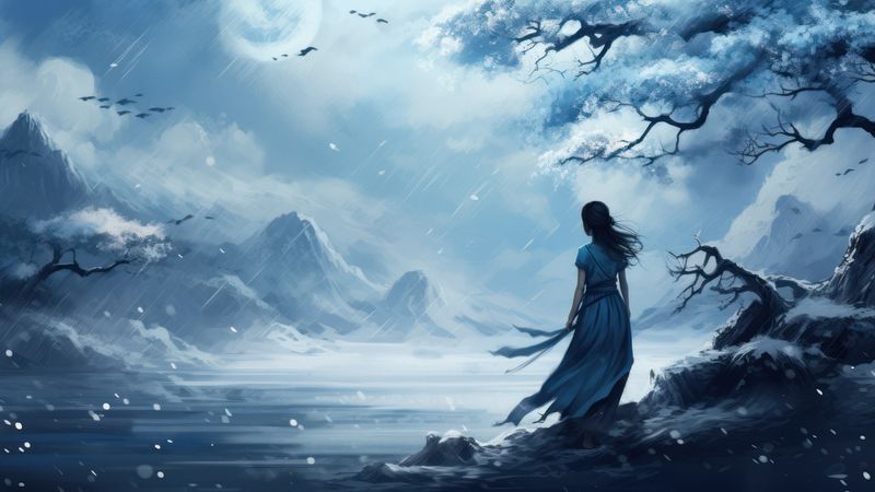 150psgxlonegirljapanesepainting1920x1080.jpg (1920x1080)
