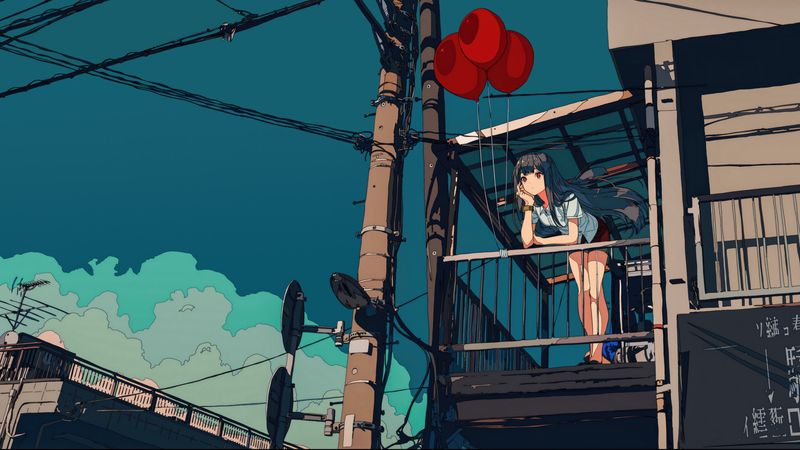 animegirlwithballoonsstandingonabalconyhz.jpg (4466x2512)